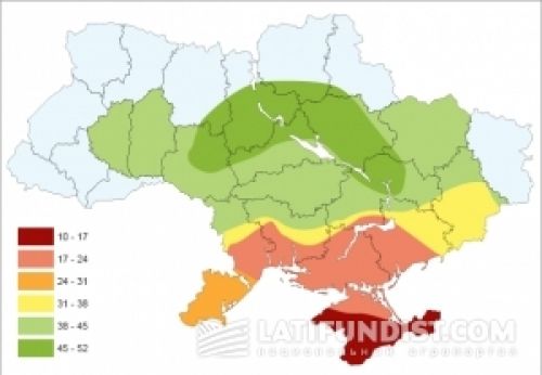 Показатели урожайности пшеницы по данным NDVI Показатели урожайности пшеницы по данным NDVI