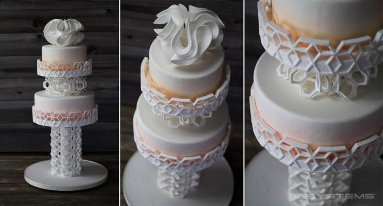 Интересная идея для оформления свадебного торта