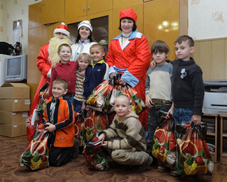 Новогоднее поздравление воспитанников детдомов и школ-интернатов г. Одессы