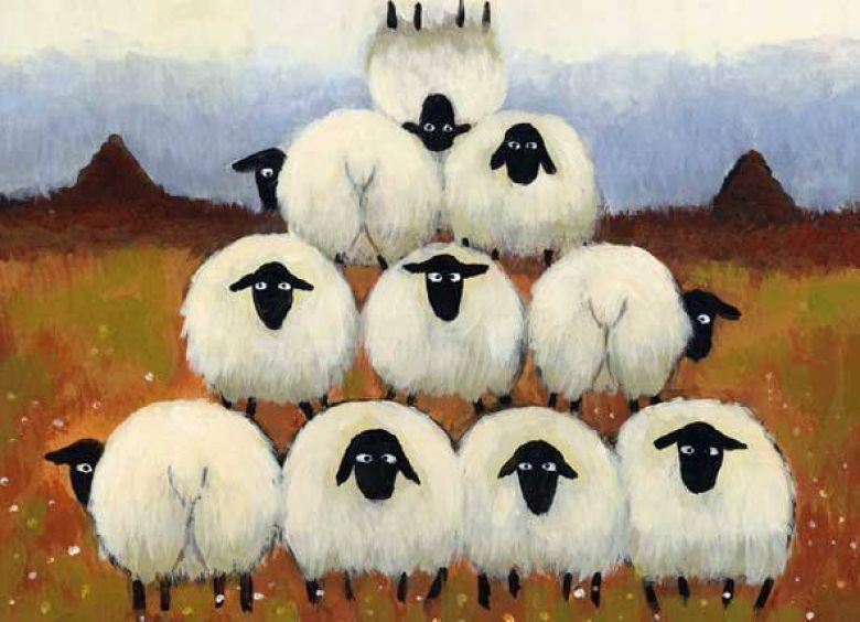 Агроживопись #125 Томас Иосиф, Причудливые овцы