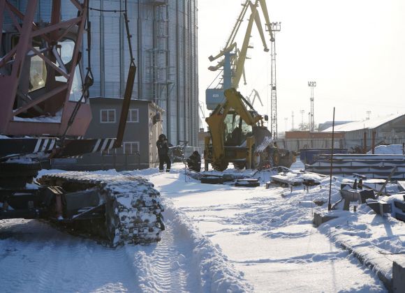 Строительство зернового терминала в Мариупольском МТП