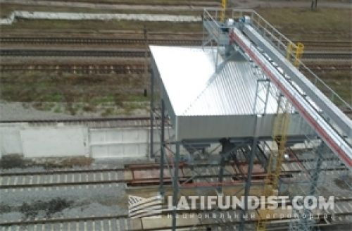 Погрузочное место на два вагона с погрузкой на весах Погрузочное место на два вагона с погрузкой на весах