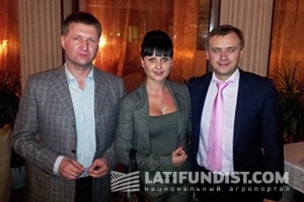 Андрей Шевчук с супругой и Алексом Лисситсей