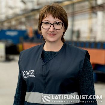 Сенька Яніна, начальниця заготівельного цеху KMZ Industries. 