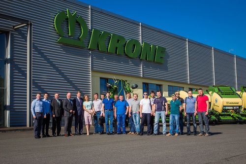 Начало экскурсии по заводу KRONE Начало экскурсии по заводу KRONE