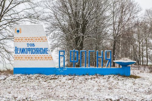 На въезде в Великую Фосню Сельский ревизор в Великой Фосне