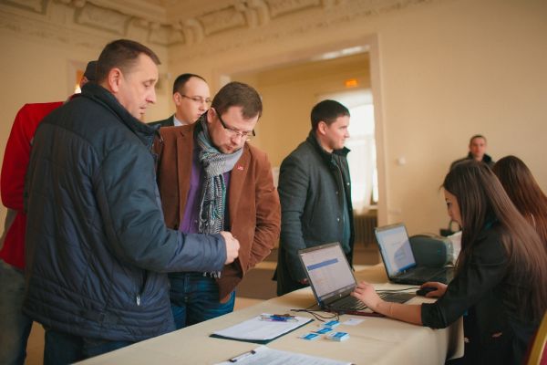 Утро началось с регистрации участников, которые съехались с разных уголков Украины