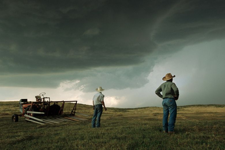 «Фермеры ждут бурю», Джим Ричардсон, США, Небраска