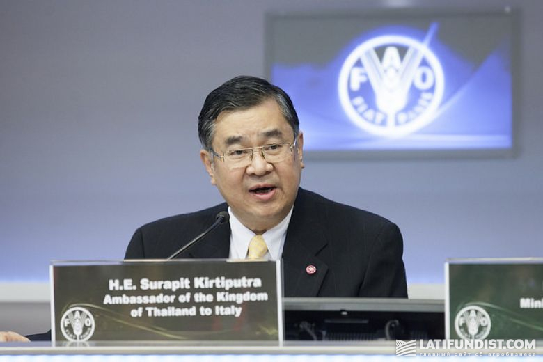 Сурапит Киртипутра, чрезвычайный и полномочный посол Королевства Таиланд в Италии 