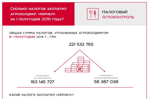 Сколько налогов заплатил агрохолдинг Кернел? Сколько налогов заплатил агрохолдинг Кернел?