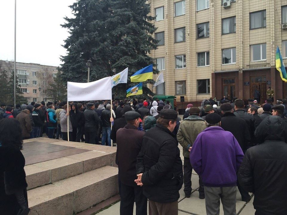Участники страйка в Киеве