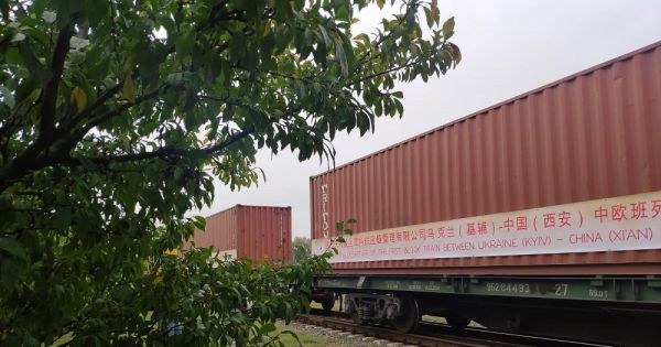Украина отправила первый контейнерный поезд с экспортным грузом в Китай