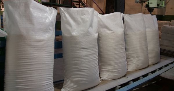 Beet sugar packaging line at a plant in Ukraine
