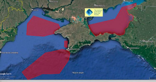 Карта Чорного та Азовського моря