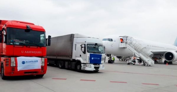 Транспорт «Астарти», яким відбуватиметься доставка гуманітарної допомоги в Україну