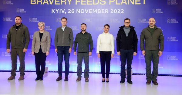 Participants of the first International Summit on Food Security in Kyiv, Ukraine. 26 November 2022