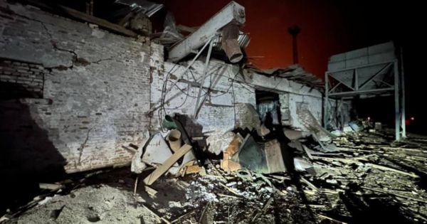 Destroyed grain storage after russia's attack on the port infrastructure in the Izmail district of Odesa region on September 6, 2023. Operational Command "South"