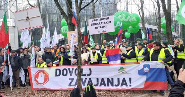 Протест європейських фермерів в Брюсселі 