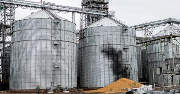 Grain elevator of Kernel sustained damage in Russia's drone attack on 18 May