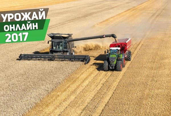 Комбайн Fendt Ideal в ходе уборки зерновых