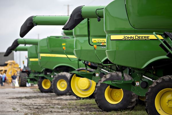 John Deere combine harvesters