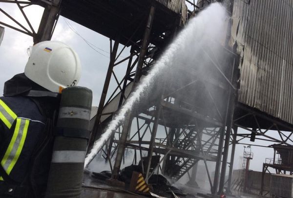 Пожар на транспортном оборудовании в порту Ника-Терты