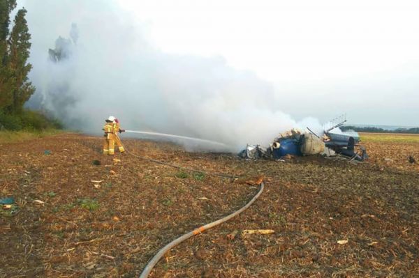 В Николаевской области упал вертолет агропредприятия для авиахимработ