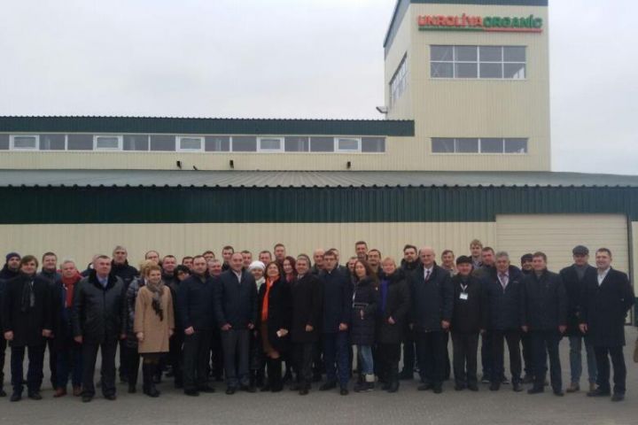 Участники открытия завода «Укролия Органик»