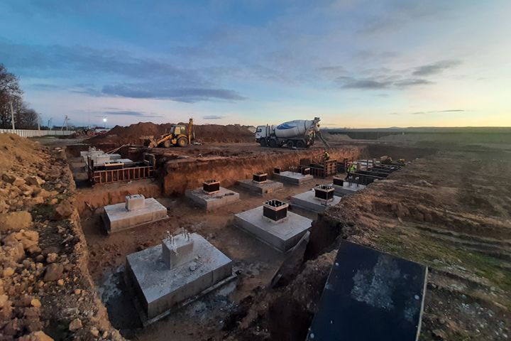 CFG potato storage facility construction in the village of Chukva in Sambir district of Lviv region