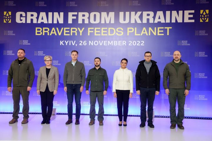 Participants of the first International Summit on Food Security in Kyiv, Ukraine. 26 November 2022