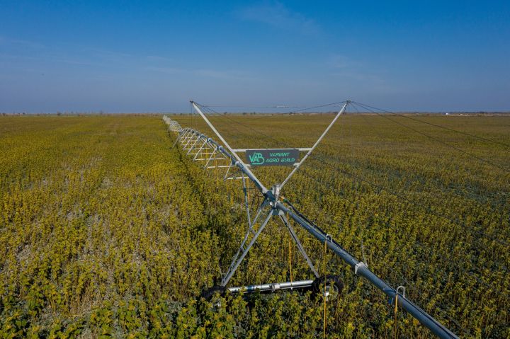 Variant Irrigation machinery in a field of Hors-AGRO in Zaporizhzhya region