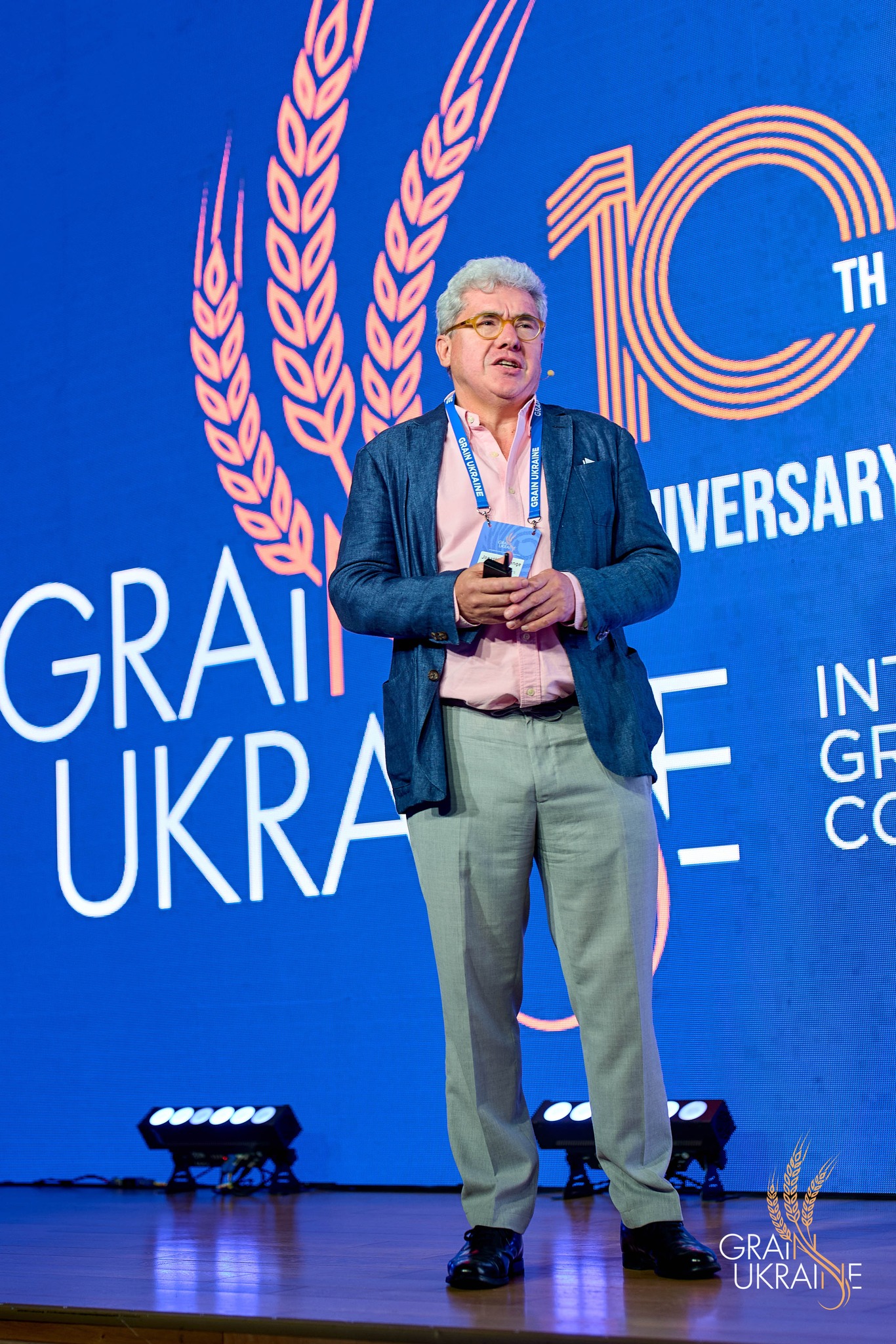 Jonathan Grange speaks during one of the panels of the international conference Grain Ukraine. Kyiv, 29 May 2025 Jonathan Grange speaks during one of the panels of the international conference Grain Ukraine. Kyiv, 29 May 2025