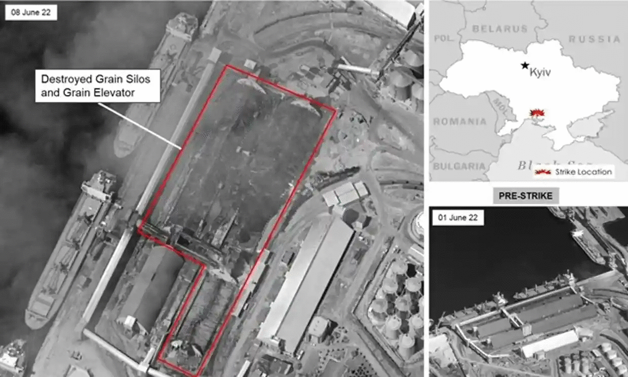 Наслідки російського ракетного удару 4 червня по другому найбільшому в Україні зерновому терміналу біля Миколаєва