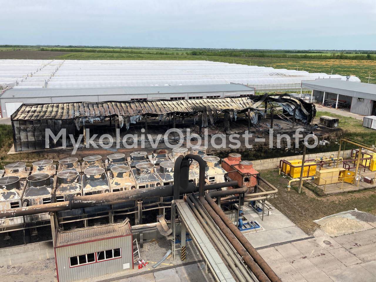 Зруйнований завод Agrofusion. Фото: Mykolaiv Oblast Info