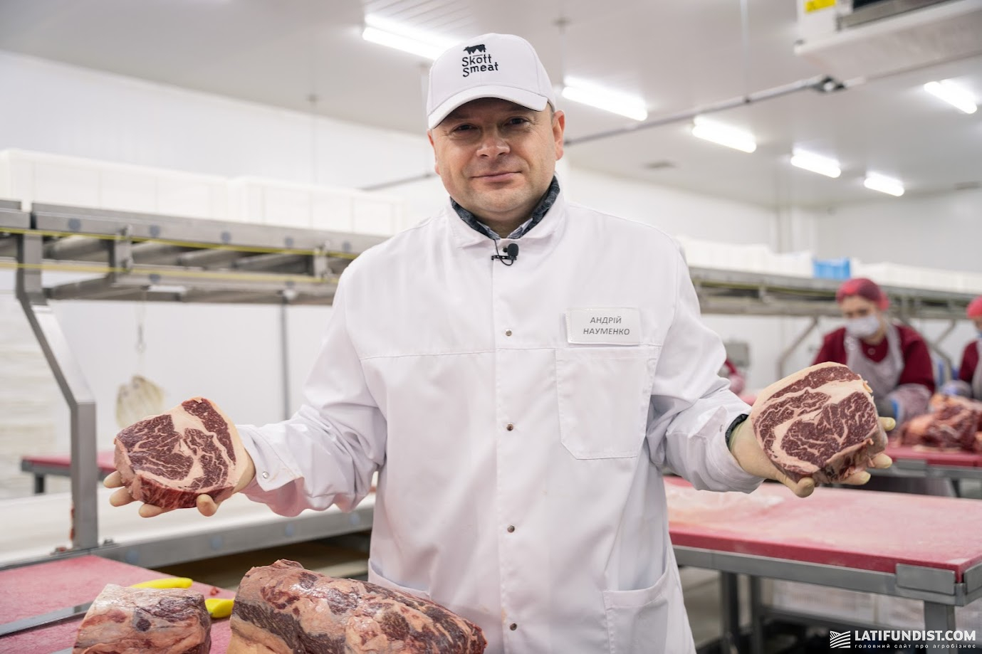 Засновник «Лубним'ясо» Андрій Науменко на підприємстві 