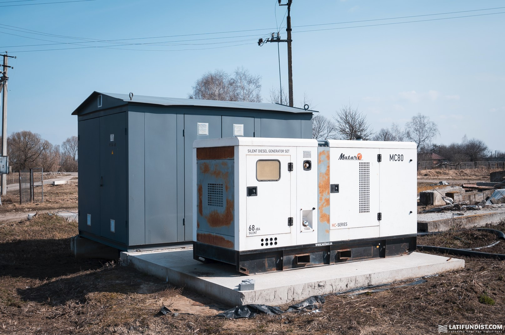 Дизельний генератор на одному з агропідприємств