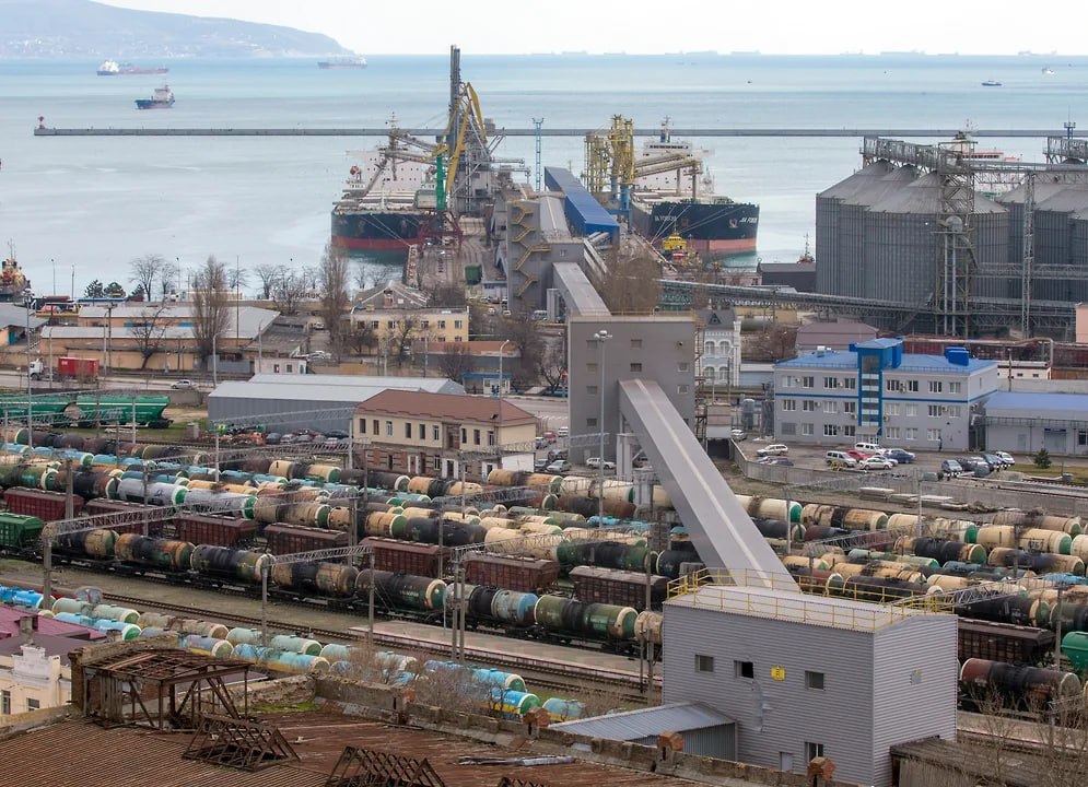 Галерея зернового терміналу в Новоросійську до пошкодження українськими дронами