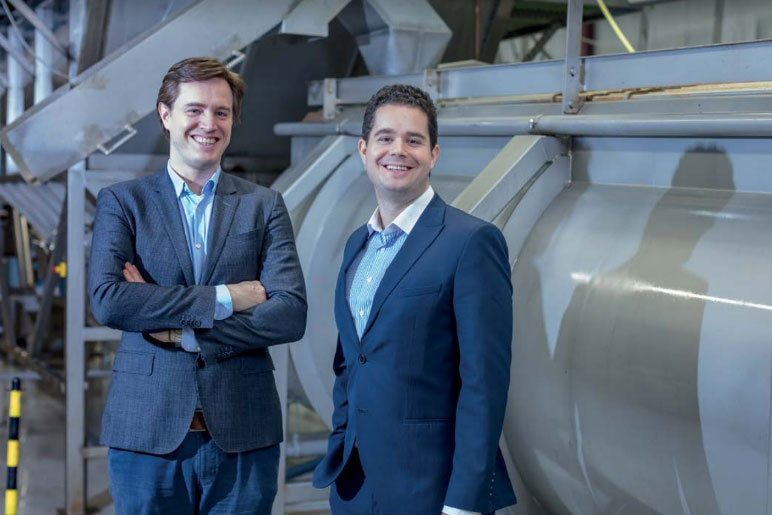 Кес Артс, основатель и исполнительный директор компании Protix, и Андреас Эпли, исполнительный директор Bühler Insect Technology Solutions