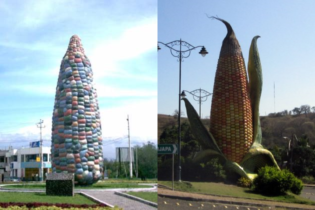 Памятники кукурузе в Кито и Хипихапа (Эквадор)