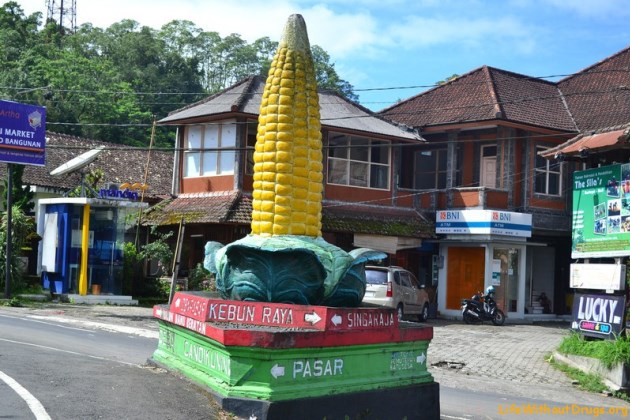 Памятник кукурузе на Бали