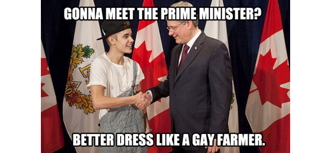 Встреча с премьер-министром? Оденусь как фермер-гей
