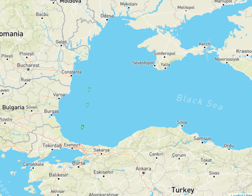 Перший караван суден, які вийшли з портів Великої Одеси. 6 серпня 2022 року. MarineTraffic